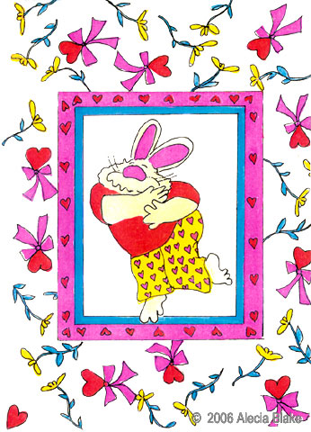 Love Bunny, children's illustration by Alecia Blake