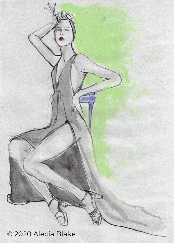 Fashion illustration by Alecia Blake